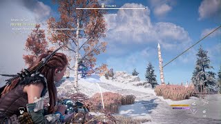 Terreno de caza Montañas Abruptas  Prueba de Hielo  Horizon Forbidden West  PS5 [upl. by Ehsiom]