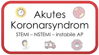 Akutes Koronarsyndrom  Herzinfarkt ACS instabile AP NSTEMI STEMI Troponin Herzkatheter [upl. by Ademordna449]