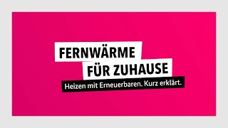 Heizen mit Erneuerbaren Kurz erklärt – Fernwärme für zuhause [upl. by Bozuwa]