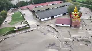 Alluvione Emilia Romagna la situazione intorno a Bologna [upl. by Wiltz]