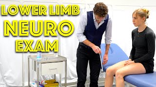 Lower Limb Neurological Examination  Clinical Skills  Dr Gill [upl. by Ileek]