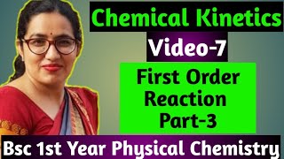 Bsc 1st year physical chemistry online classes Chemical kineticsFirst Order Reaction  Dr Sudesh [upl. by Clovis]