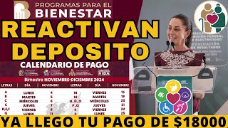 🚨REACTIVAN PAGOS NUEVOS DEPOSITOS AGUINALDO 40 DIAS AUMENTAN PENSION IMSS ISSSTE BIENESTAR➕WALMART [upl. by Arraek711]