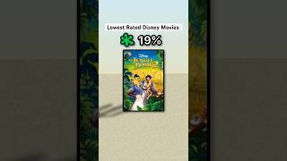 Lowest Rated Disney Movies of All Time disney [upl. by Eitsud824]