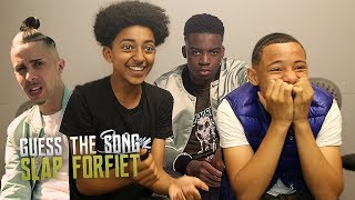 GUESS THE SONG CHALLENGE ft Dappy amp Not3s SLAP FORFEIT [upl. by Piero814]