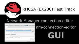 Setting up network using a NetworkManager connection editor GUI tool in Red Hat 7  EASY [upl. by Hanid183]