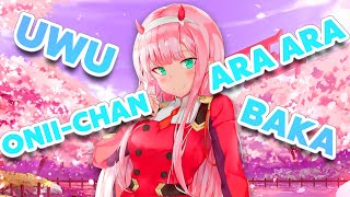 Zero Two  Uwu Ara Ara OniiChan Baka  Tik Tok trend [upl. by Eirroc745]