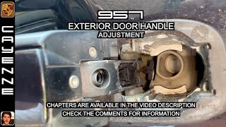 External Door Handle  Adjustment  Porsche Cayenne 2003  2010 [upl. by Lanod]