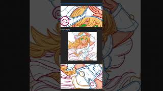 Drawing Dark Magician Girl youngartist digitalart art darkmagiciangirl shorts [upl. by Joao]