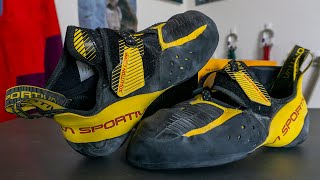 La Sportiva Solution Comp Rock Climbing Shoes [upl. by Abbotsen441]