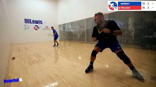 Racquetball Highlights Murrays Roadmap Vs Trujillo Q4 Lweis Drug Proam 2024 [upl. by Htebi]