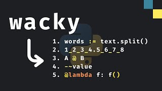 5 Wacky Python Features [upl. by Fontana452]