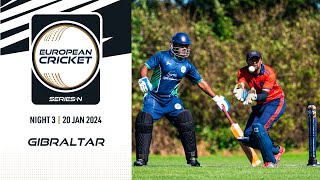 🔴 ECSN Gibraltar 2024  Night 3  T10 Live Cricket  European Cricket [upl. by Ahsial]