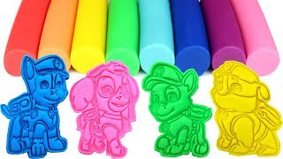 PlayDoh Paw Patrol Molds amp Surprise Toys Marshall Chase Zuma Skye Rocky and Rubble [upl. by Yleak991]