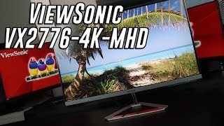 ViewSonic VX27764KMHD  review of a budget friendly 4K monitor [upl. by Mehetabel]