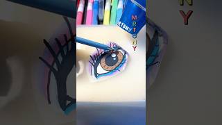 Shrinky dinks cute plastic sticker👁️Eyes👁️ shortvideo shrinkplastic eyes plastic sticker diy [upl. by Jemmy]