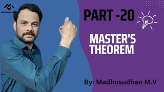 Part 20  Masters Theorem [upl. by Hersch]