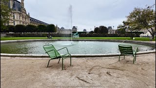 Paris Autumn Walking Tour 2024 🍂  Tuileries Gardens  4K HDR  Street Sounds  France [upl. by Hserus942]