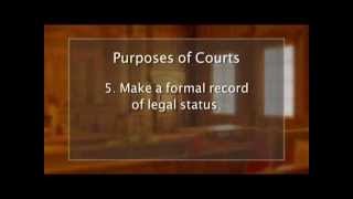 The Purposes of Courts [upl. by Lj]