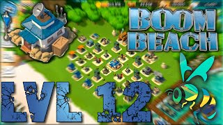 Boom Beach Headquarters Level 12 Defense Strategy [upl. by Rona599]