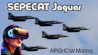 SEPECAT Jaguar Fighter jet  Airshow 2024 chennai airshow viralvideo army virtualreality [upl. by Loydie920]