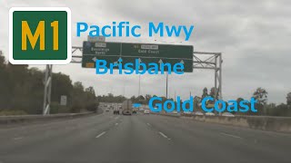 M1 Driving Pacific Hwy from Brisbane to Sydney 003 BrisbaneM3 to Gold CoastSH20 [upl. by Nipsirc]