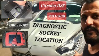 Citroen DS5 OBD diagnostic location OBD2 obd [upl. by Enicul834]