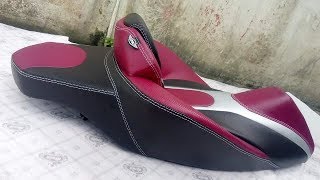 Dio Modified Seat Covers 2018  Vespa  Activa  Aprilia SR 150  Grazia  Bike Seat Modified [upl. by Idur622]