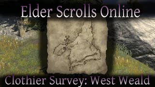 Clothier Survey West Weald Elder Scrolls Online ESO [upl. by Cozza]