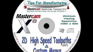 TFM  Mastercam X8  Creating a Custom ToolBar amp Menu [upl. by Daeriam]