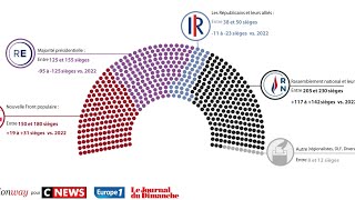 SONDAGE  Législatives 2024  voici à quoi pourrait ressembler la nouvelle Assemblée nationale [upl. by Yelsnya]