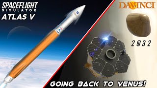 Nasa DAVINCI Mission Launch To Landing On Venus In Spaceflight Simulator [upl. by Ahsiyt]