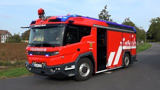 Erstes ElektroLöschfahrzeug in NRW Rosenbauer RT der Feuerwehr Nörvenich [upl. by Ahsrat]