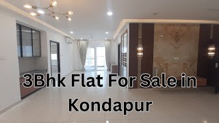 Ready to Move 3Bhk Flat For Sale in kondapur  Gated Community HYDERABAD call 90148 56370 [upl. by Inman334]