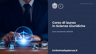 Corso di laurea in Scienze Giuridiche 2425 [upl. by Forrester]