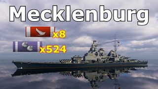 World of WarShips Mecklenburg  8 Kills 280K Damage [upl. by Girand333]