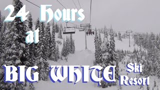 24 Hours at Big White Ski Resort British Columbia Canada [upl. by Nauquf]