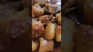 Desi PORK Gravy Cook Pork Recipe  Sabse Jada tasty shorts [upl. by Anyaj]