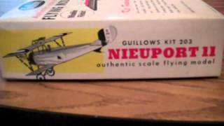 Nieuport II French Guillows kit circa 1975mp4 [upl. by Robertson573]