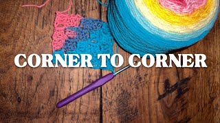 How to do corner to corner crochet as a beginner [upl. by Assirralc320]