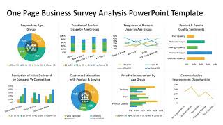 One Page Business Survey Analysis PowerPoint Template  Kridha Graphics [upl. by Gwenora]