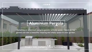 The Customized pergola with zip screen blinds Case pergolamanufacture pergola louveredpergola [upl. by Aeriel]