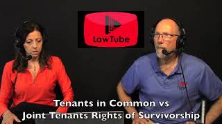 Tenants in common vs joint tenants with rights of survivorship [upl. by Patterman]