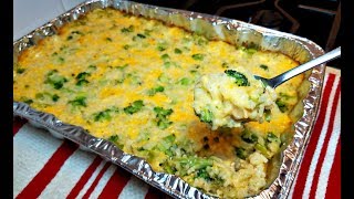 Broccoli Cheese Rice Casserole Recipe  How To Make Broccoli Cheese Rice Casserole [upl. by Arihs]