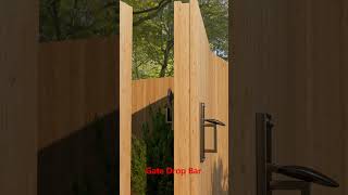 Gate Drop Barwoodworking slidinglock automaticdoorlock doorlock [upl. by Utta599]