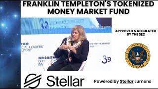 Stellar Lumens XLM update Tokenized Money Marked Fund approved by SEC [upl. by Kirstin]