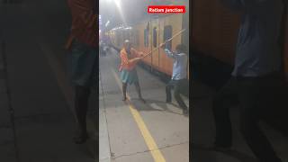 RATLAM JUNCTION RAILWAY train ralway indiantrain shortfeed short funnyvideo crazypeoples [upl. by Georgine]