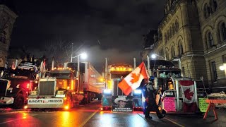 TruckerProteste Kanadische Regierung zeigt sich besorgt [upl. by Lajes945]