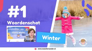 1 Thema Winter  Woordenschat met Meester Sander  Taal voor kleuters [upl. by Wakefield]