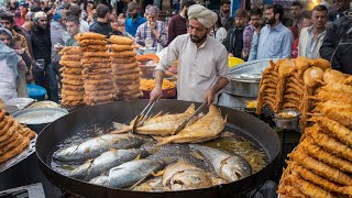 100KG FISH PAKORA SOLD DAILY  CRISPY FISH PAKODA RECIPE  GUJRANWALA STREET FOOD PAKORA FAROSH [upl. by Jemmie]